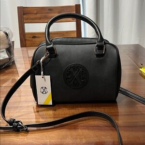 Christian Lacroix Black Satchel Shoulder Bag NWT